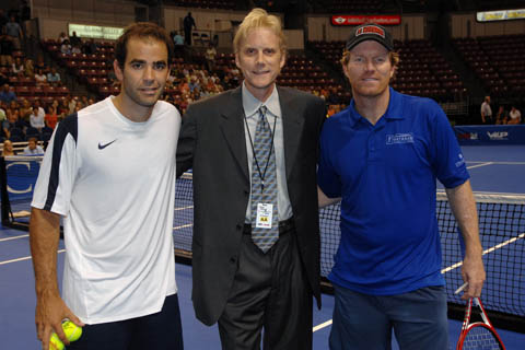 Pete Sampras, Bill Przybysz, and Jim Courier